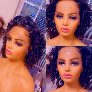 Custom curly bob